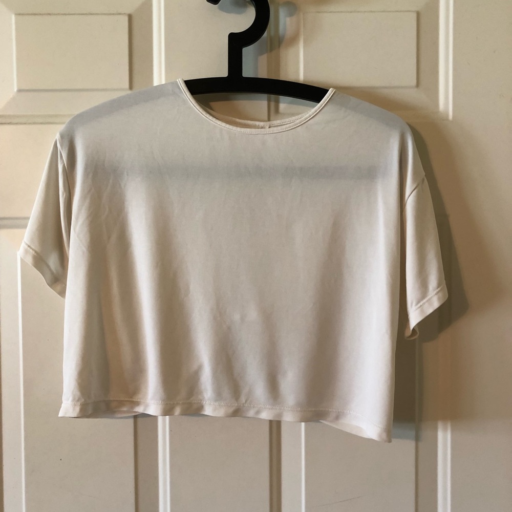 Buffbunny Collection Rainforest Crop Ivory Size XS